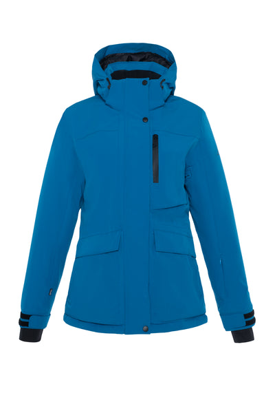 Manteaux de ski alpin bleu pour femme 