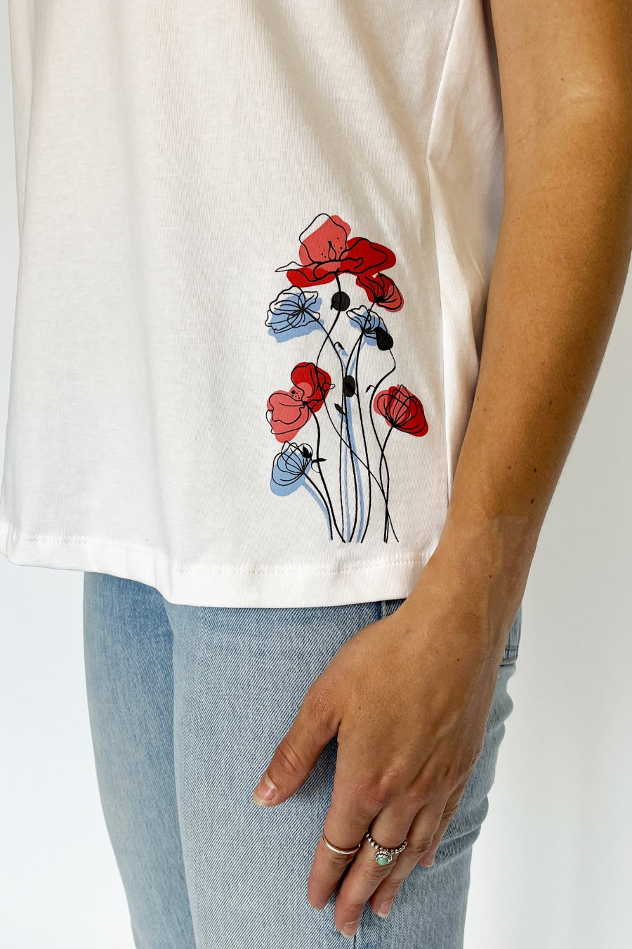 T-Shirt Fleurs - Femme